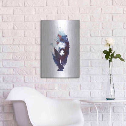 Luxe Metal Art 'Death Run' by Robert Farkas, Metal Wall Art,16x24