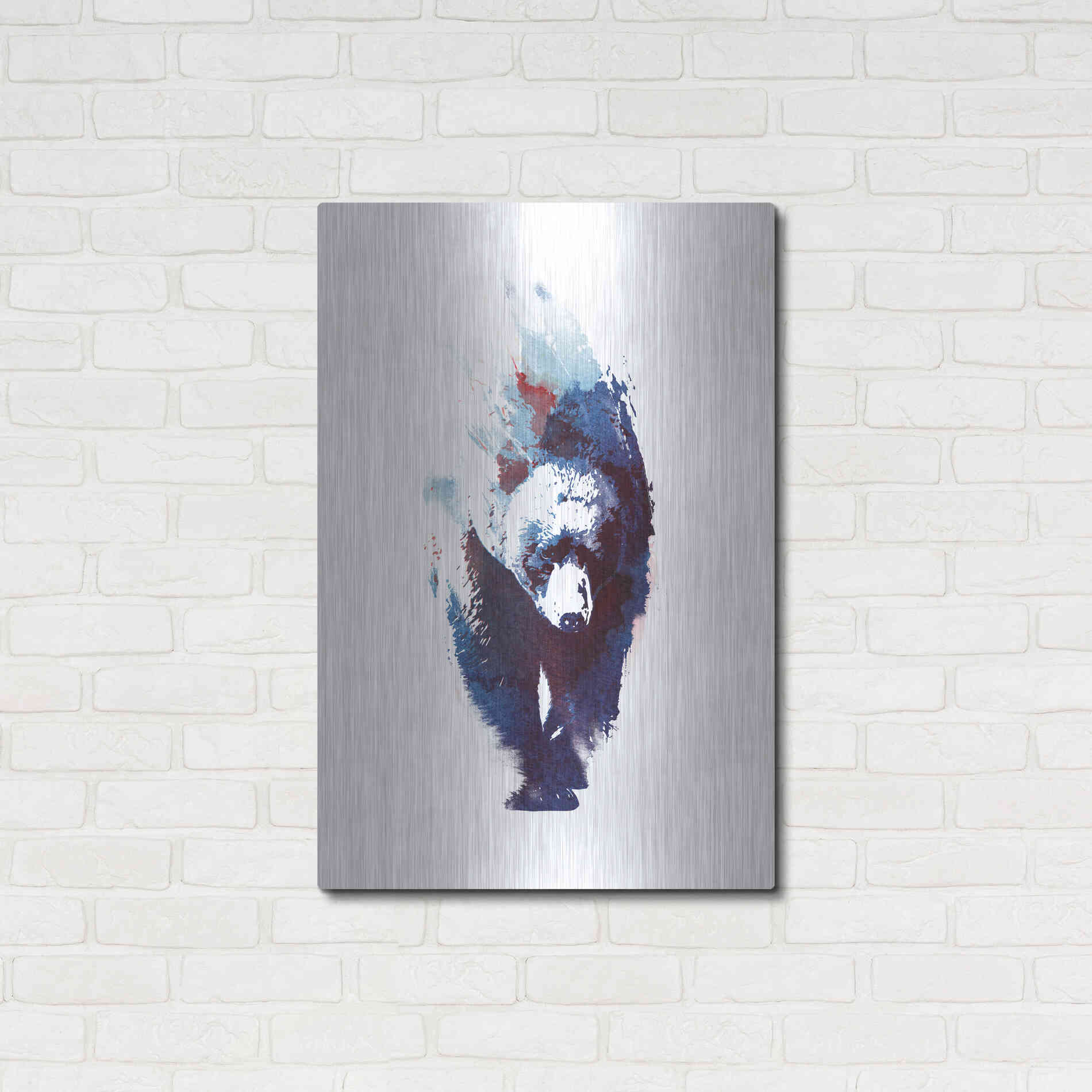 Luxe Metal Art 'Death Run' by Robert Farkas, Metal Wall Art,24x36