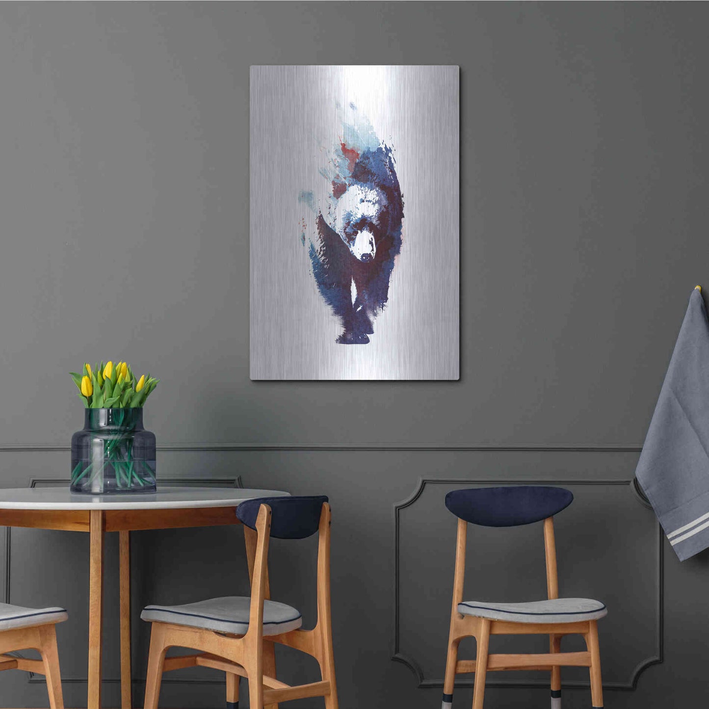 Luxe Metal Art 'Death Run' by Robert Farkas, Metal Wall Art,24x36