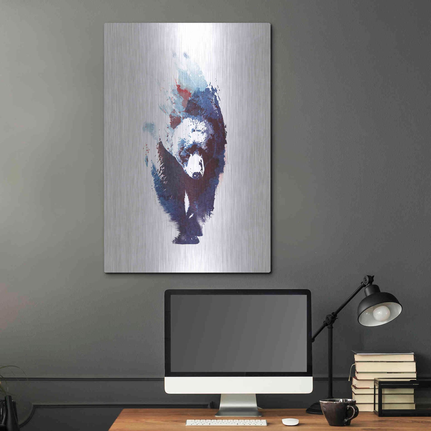 Luxe Metal Art 'Death Run' by Robert Farkas, Metal Wall Art,24x36