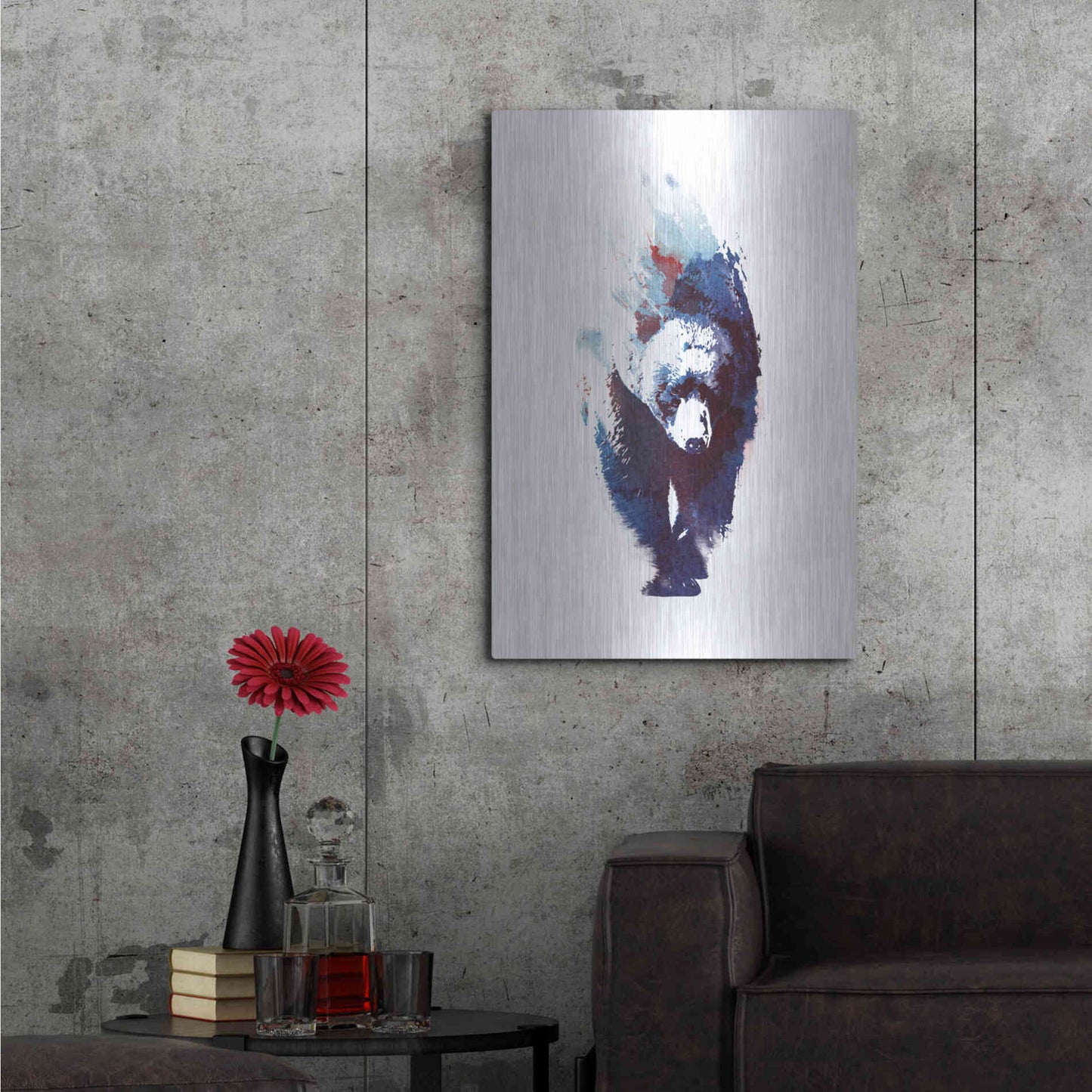 Luxe Metal Art 'Death Run' by Robert Farkas, Metal Wall Art,24x36