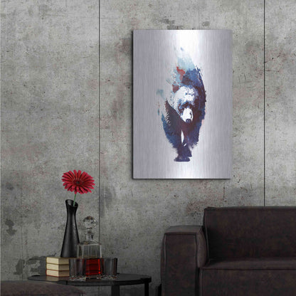 Luxe Metal Art 'Death Run' by Robert Farkas, Metal Wall Art,24x36