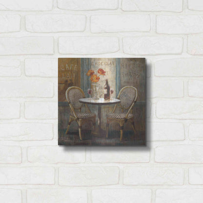 Luxe Metal Art 'Meet Me at Le Cafe I' by Danhui Nai, Metal Wall Art,12x12