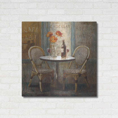Luxe Metal Art 'Meet Me at Le Cafe I' by Danhui Nai, Metal Wall Art,36x36