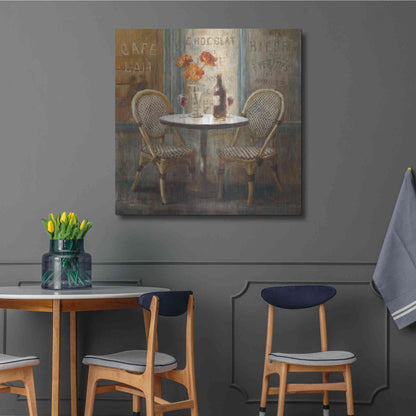 Luxe Metal Art 'Meet Me at Le Cafe I' by Danhui Nai, Metal Wall Art,36x36