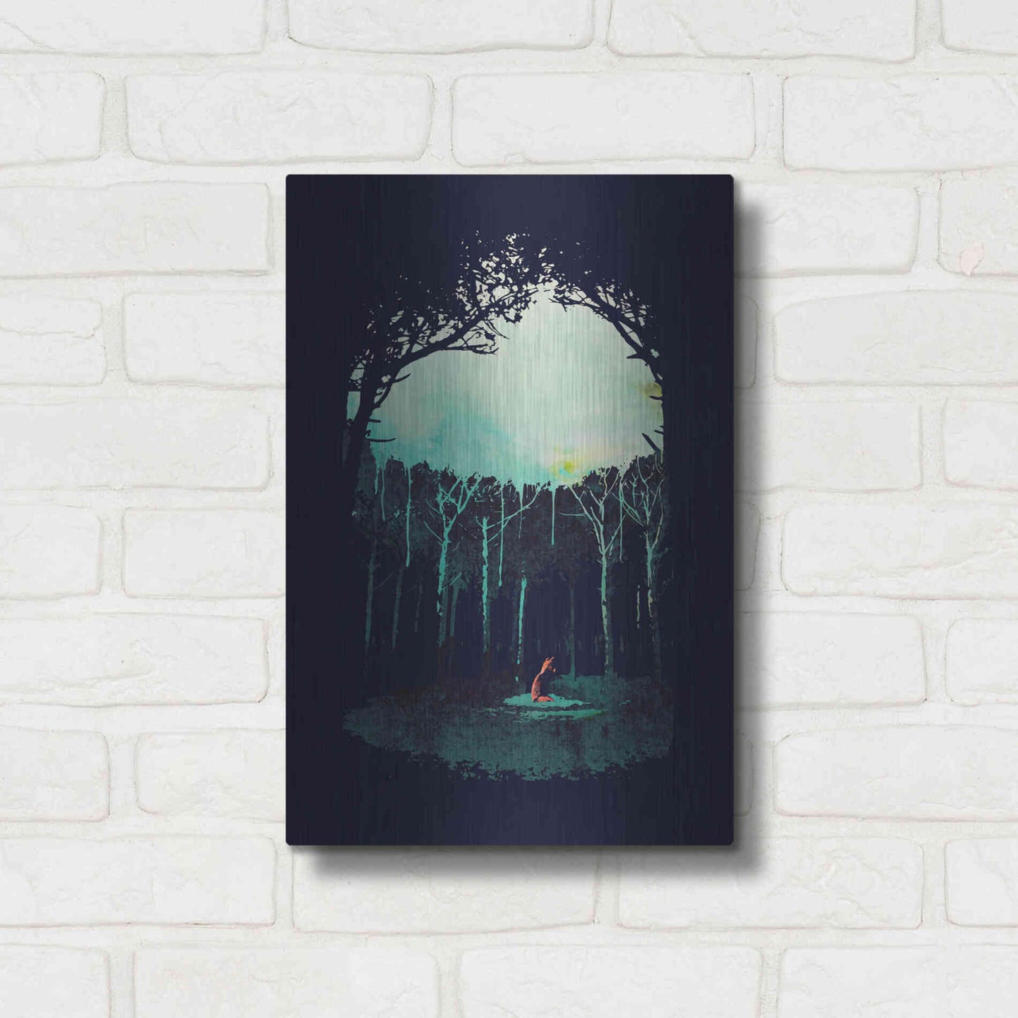 Luxe Metal Art 'Deep In The Forest' by Robert Farkas, Metal Wall Art,12x16