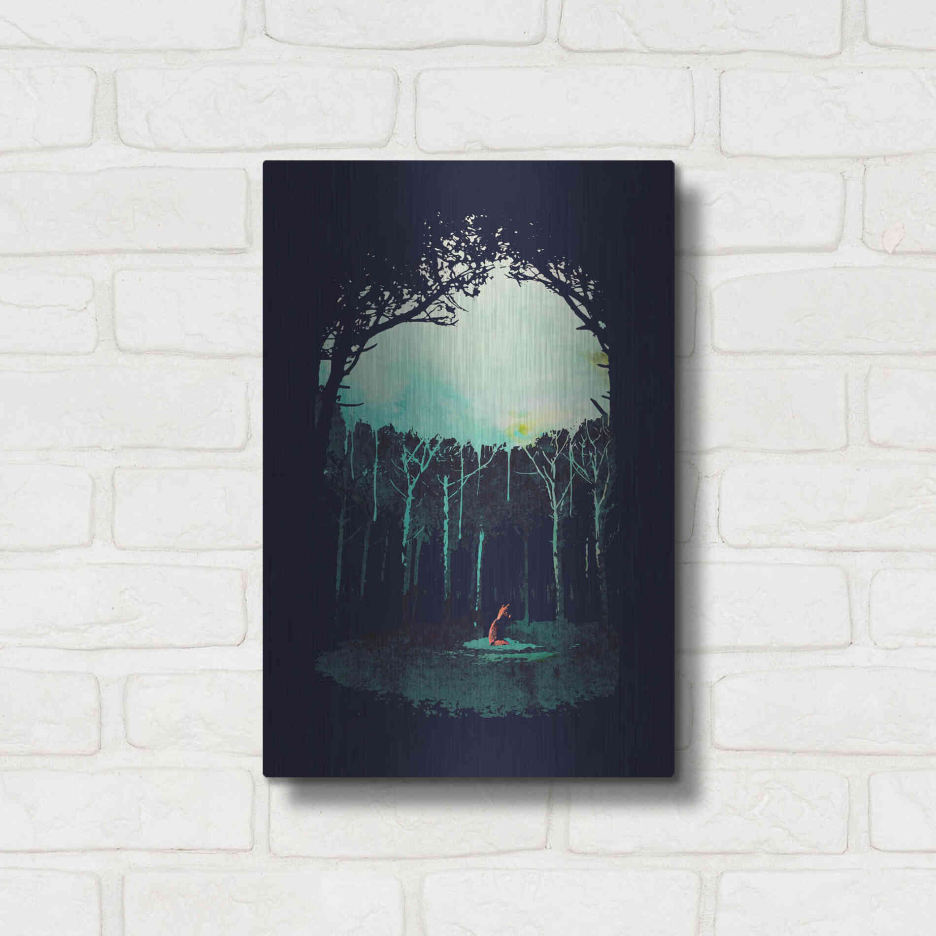 Luxe Metal Art 'Deep In The Forest' by Robert Farkas, Metal Wall Art,12x16