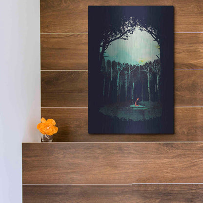 Luxe Metal Art 'Deep In The Forest' by Robert Farkas, Metal Wall Art,12x16