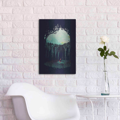 Luxe Metal Art 'Deep In The Forest' by Robert Farkas, Metal Wall Art,16x24