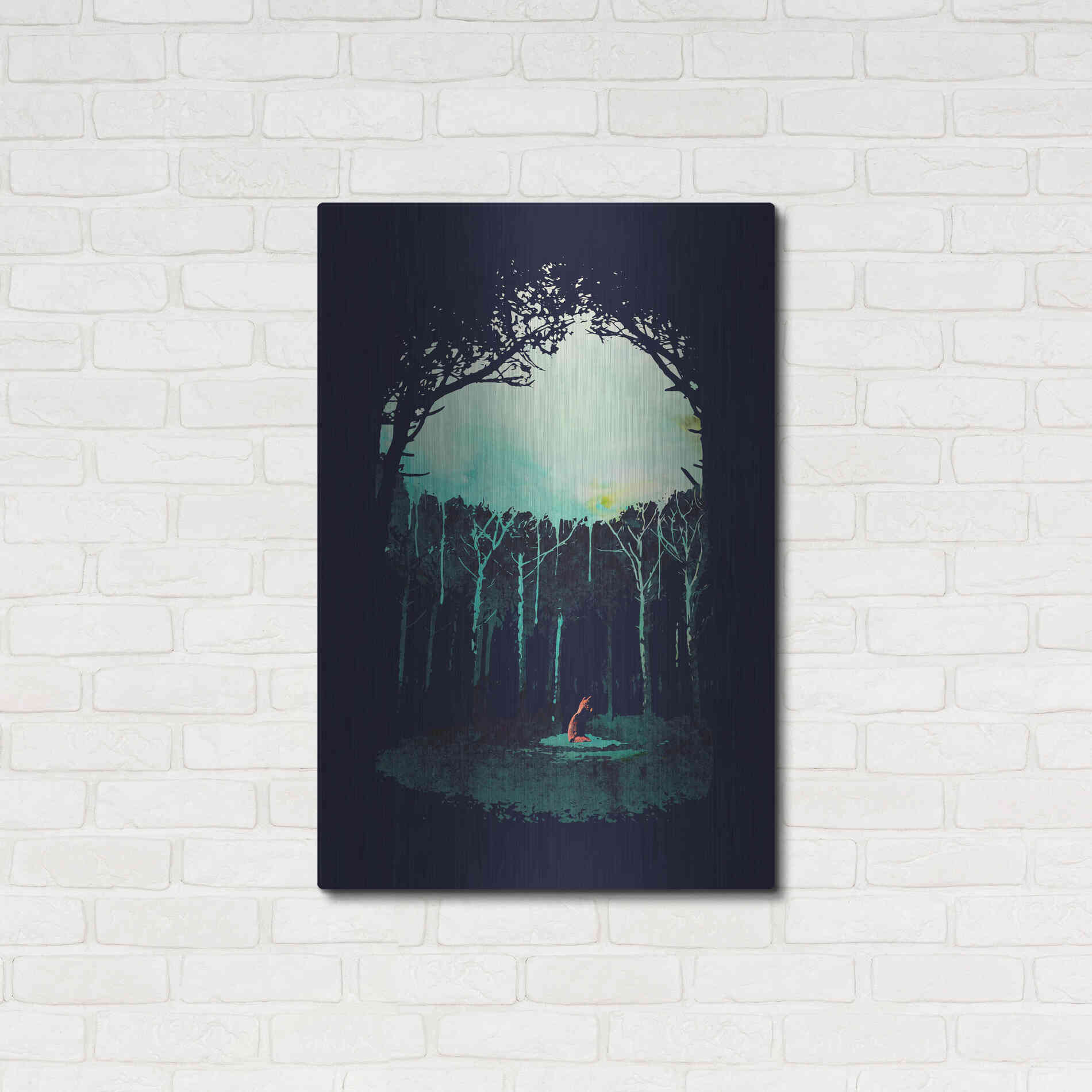 Luxe Metal Art 'Deep In The Forest' by Robert Farkas, Metal Wall Art,24x36