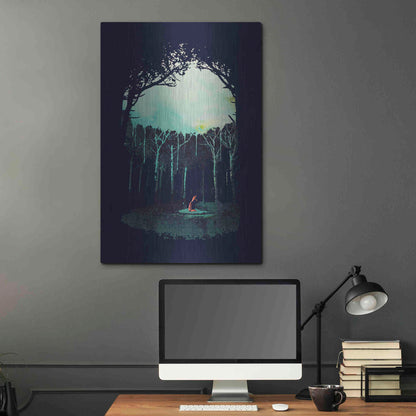 Luxe Metal Art 'Deep In The Forest' by Robert Farkas, Metal Wall Art,24x36