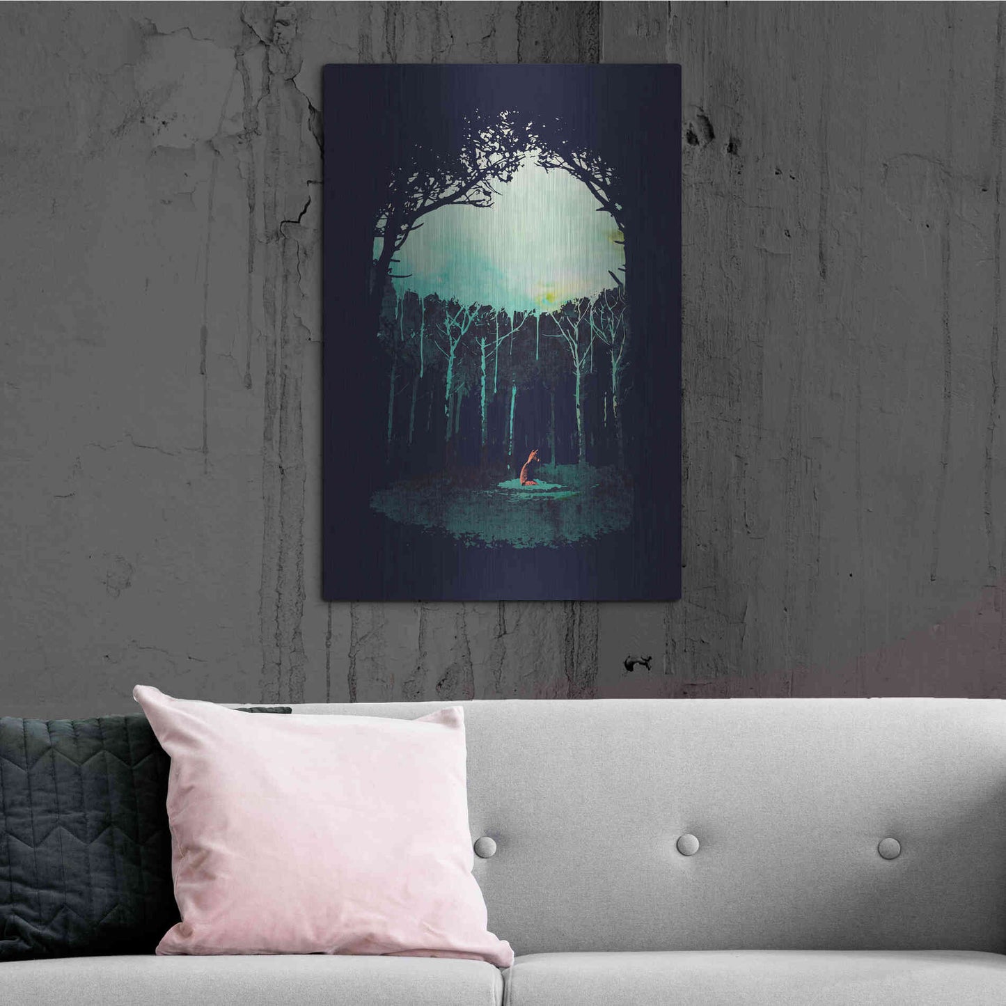 Luxe Metal Art 'Deep In The Forest' by Robert Farkas, Metal Wall Art,24x36