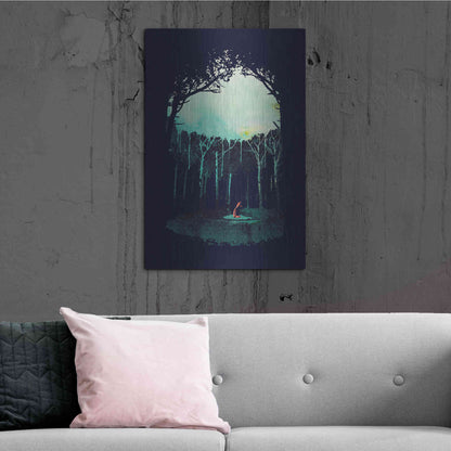 Luxe Metal Art 'Deep In The Forest' by Robert Farkas, Metal Wall Art,24x36