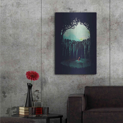 Luxe Metal Art 'Deep In The Forest' by Robert Farkas, Metal Wall Art,24x36