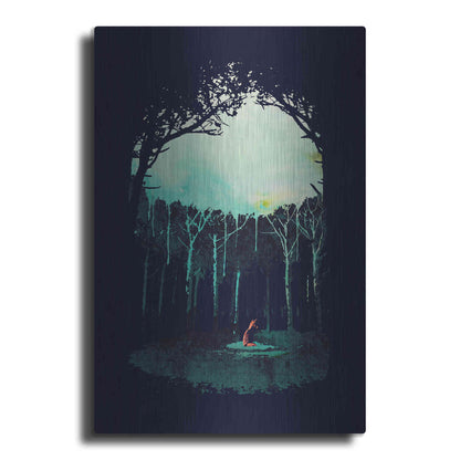 Luxe Metal Art 'Deep In The Forest' by Robert Farkas, Metal Wall Art