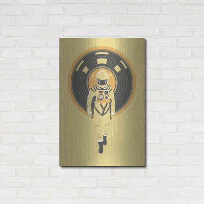 Luxe Metal Art 'DJ Hal' by Robert Farkas, Metal Wall Art,24x36