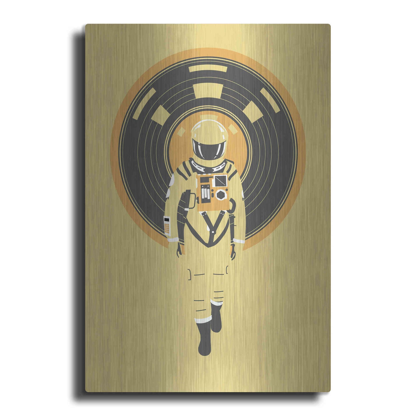 Luxe Metal Art 'DJ Hal' by Robert Farkas, Metal Wall Art