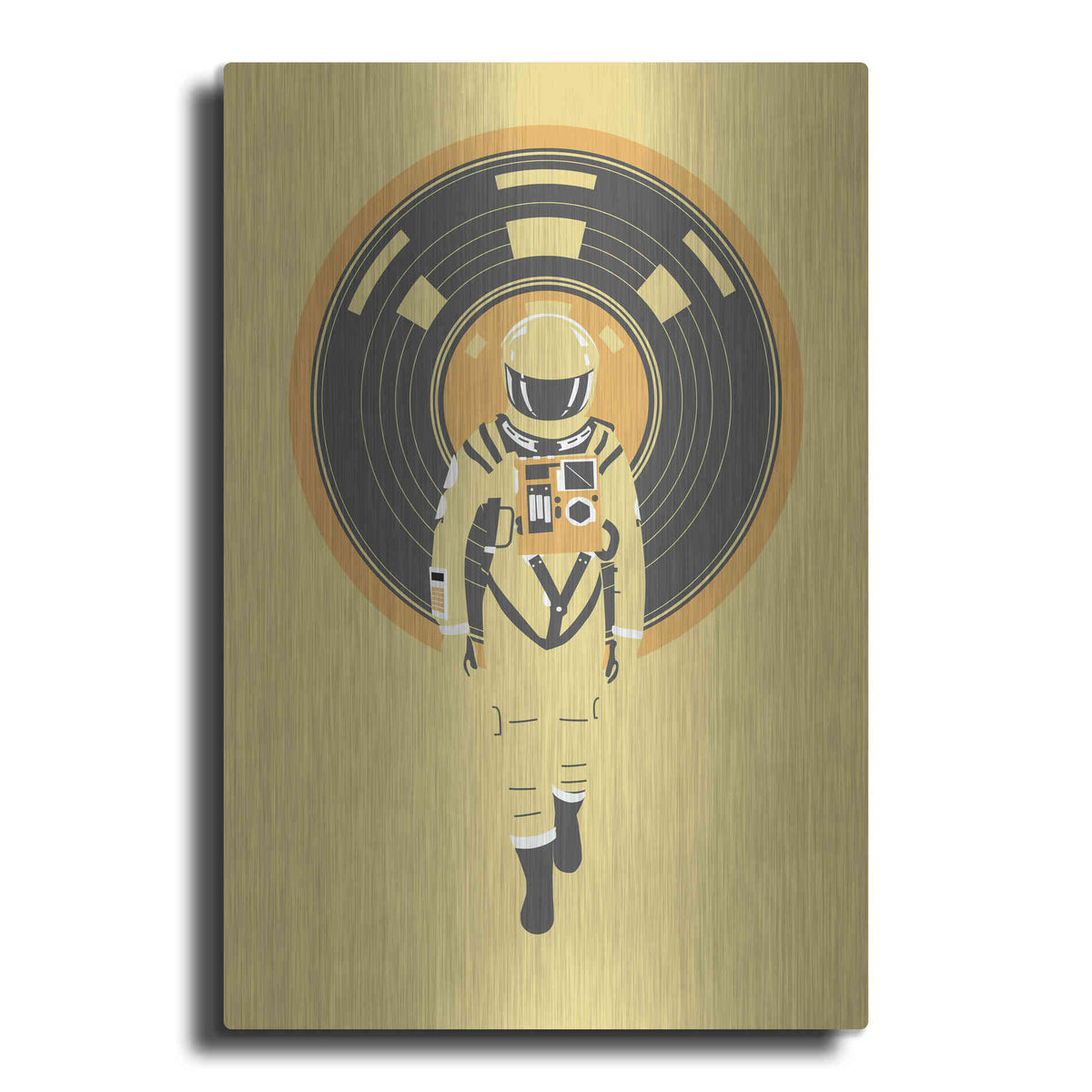 Luxe Metal Art 'DJ Hal' by Robert Farkas, Metal Wall Art