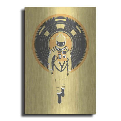 Luxe Metal Art 'DJ Hal' by Robert Farkas, Metal Wall Art