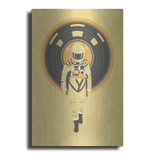 Luxe Metal Art 'DJ Hal' by Robert Farkas, Metal Wall Art