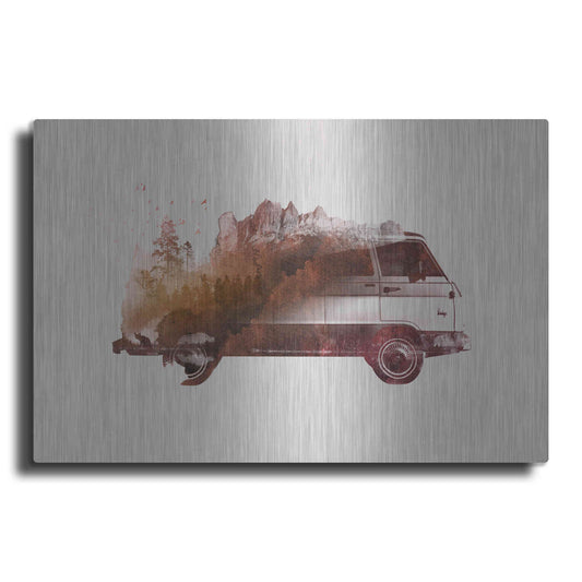 Luxe Metal Art 'Drive Me Back Home No. 1' by Robert Farkas, Metal Wall Art