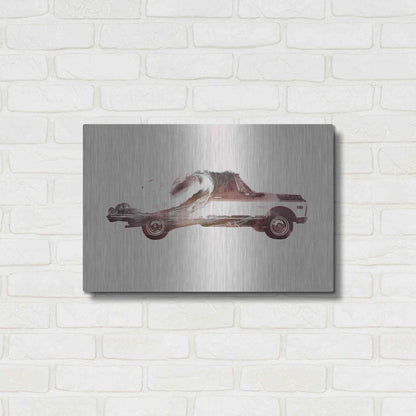 Luxe Metal Art 'Drive Me Back Home No. 3' by Robert Farkas, Metal Wall Art,24x16