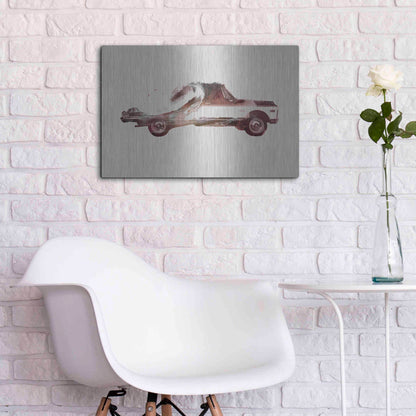 Luxe Metal Art 'Drive Me Back Home No. 3' by Robert Farkas, Metal Wall Art,24x16