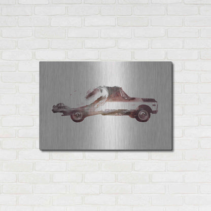 Luxe Metal Art 'Drive Me Back Home No. 3' by Robert Farkas, Metal Wall Art,36x24