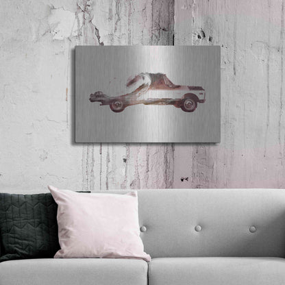 Luxe Metal Art 'Drive Me Back Home No. 3' by Robert Farkas, Metal Wall Art,36x24
