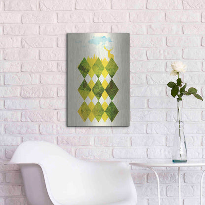 Luxe Metal Art 'Elegant Forest' by Robert Farkas, Metal Wall Art,16x24