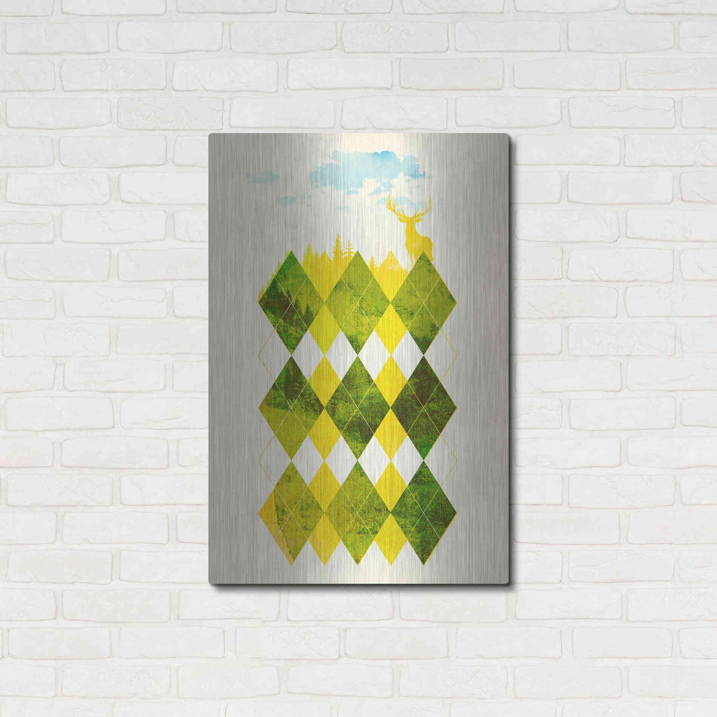 Luxe Metal Art 'Elegant Forest' by Robert Farkas, Metal Wall Art,24x36