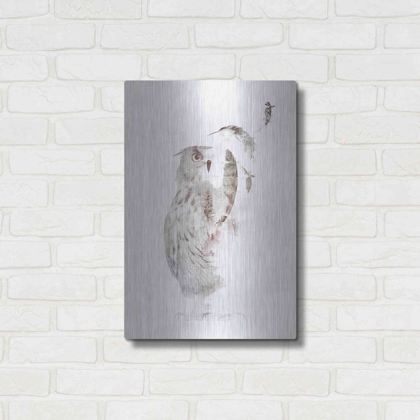 Luxe Metal Art 'Fade Out' by Robert Farkas, Metal Wall Art,16x24