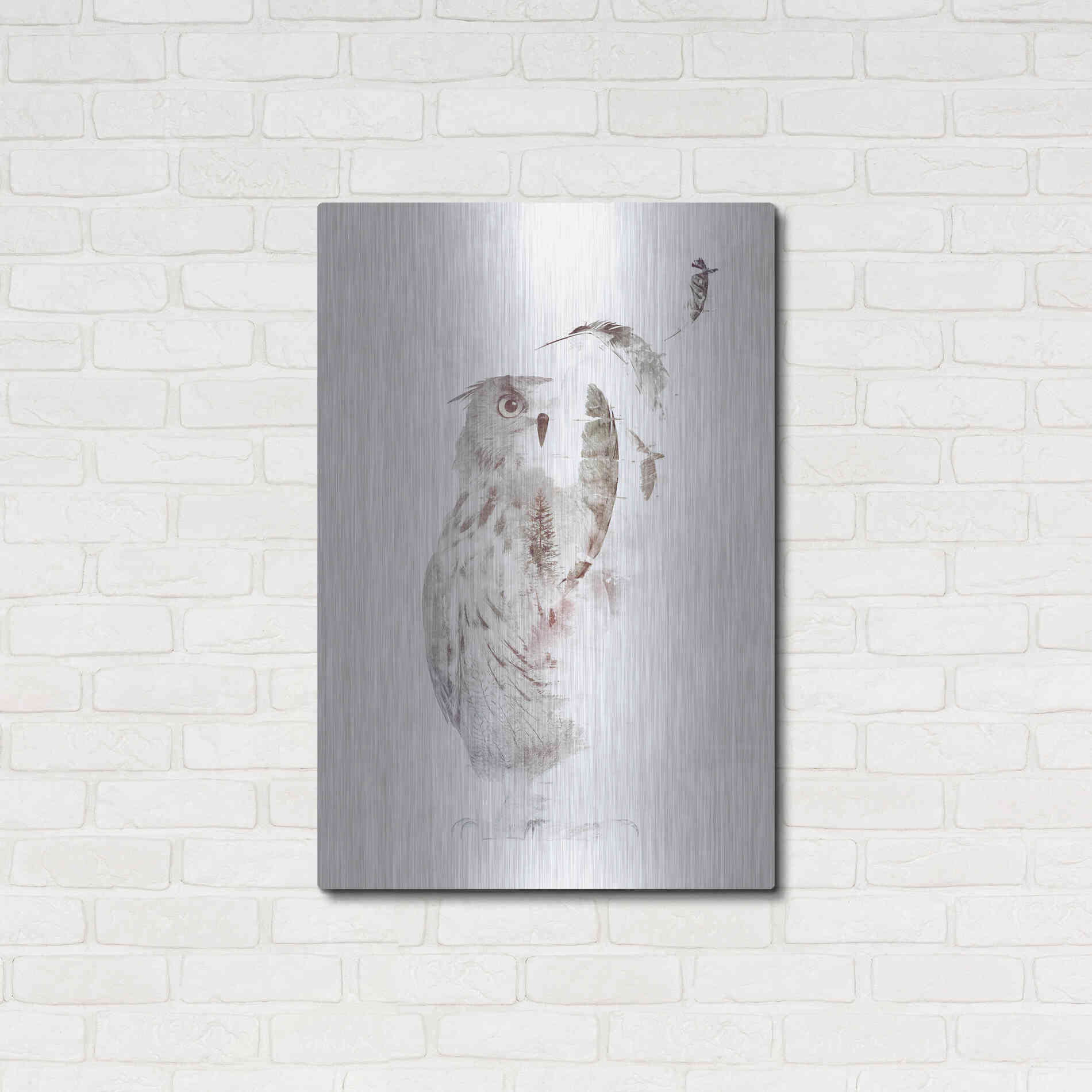 Luxe Metal Art 'Fade Out' by Robert Farkas, Metal Wall Art,24x36