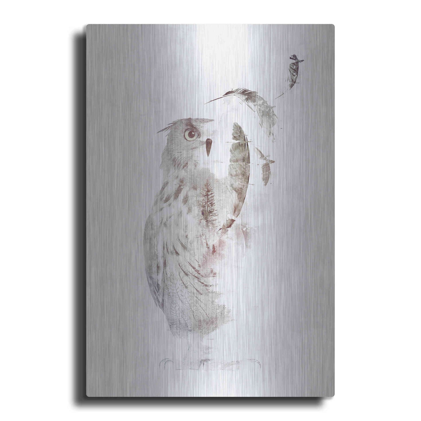 Luxe Metal Art 'Fade Out' by Robert Farkas, Metal Wall Art