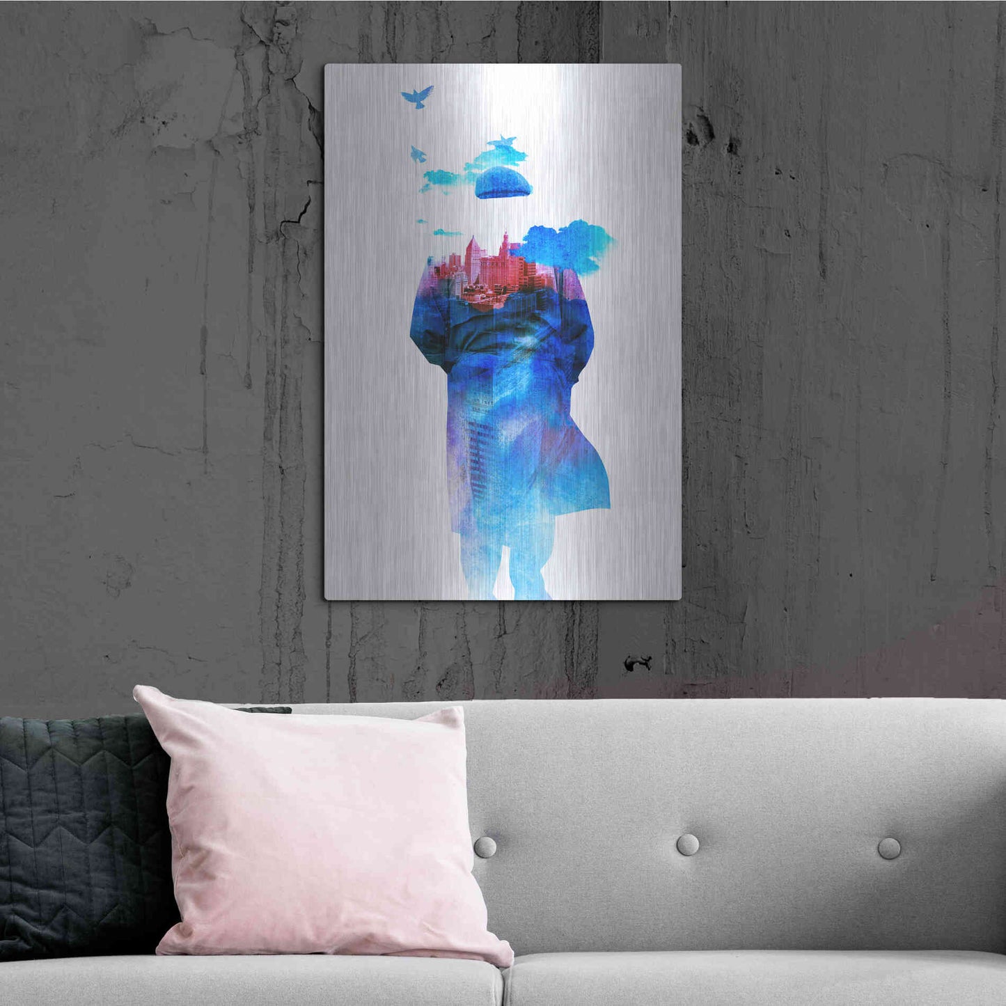 Luxe Metal Art 'Get Away from Town' by Robert Farkas, Metal Wall Art,24x36