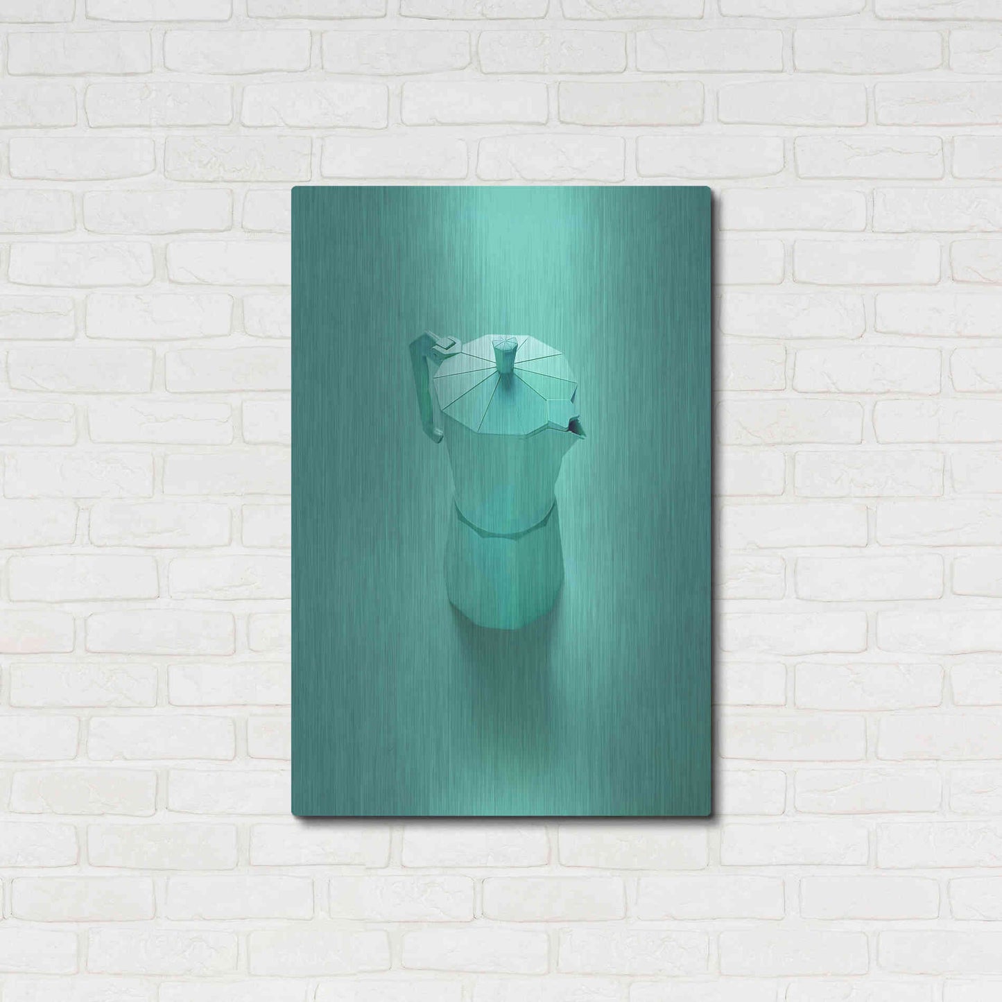 Luxe Metal Art 'Green Dreams' by Robert Farkas, Metal Wall Art,24x36