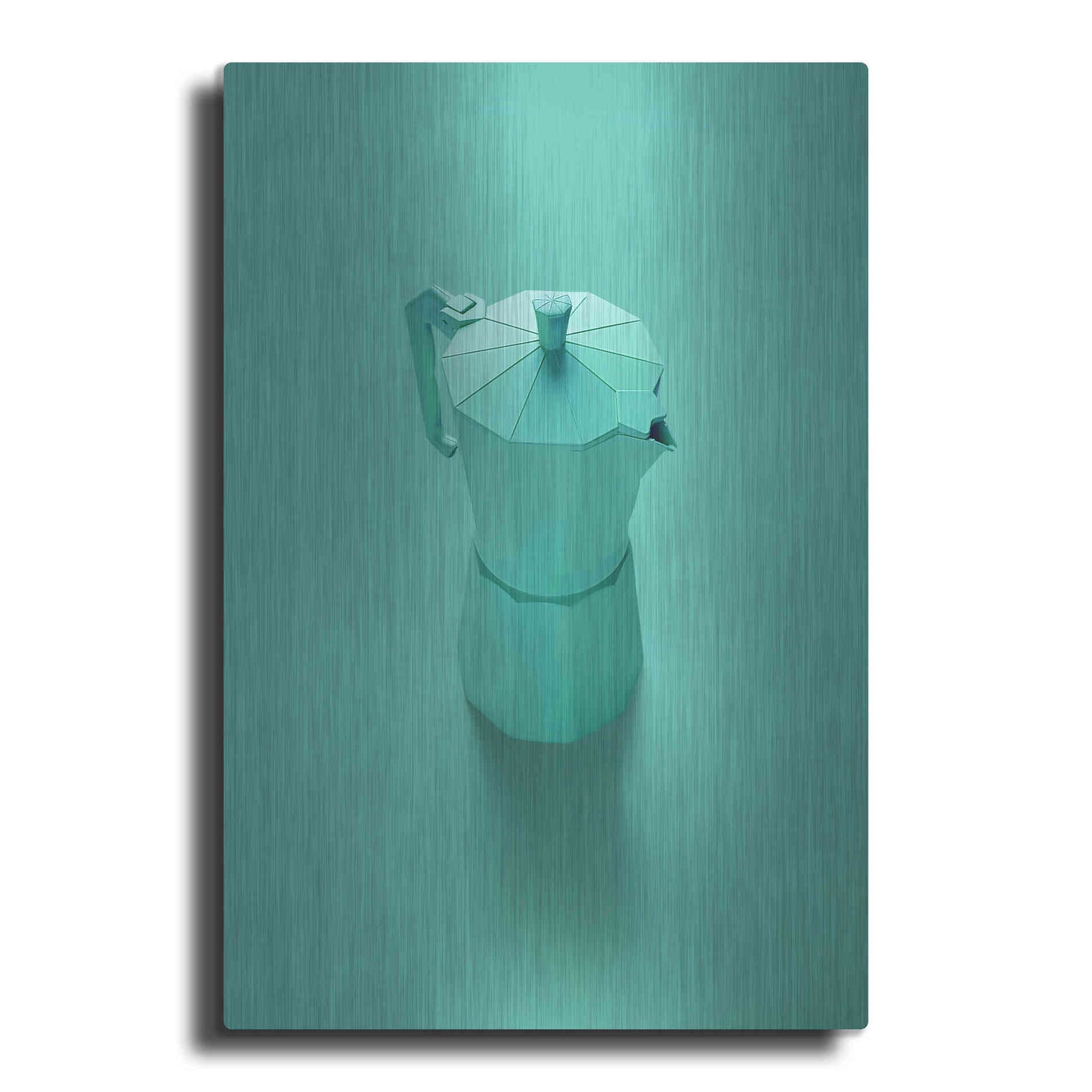 Luxe Metal Art 'Green Dreams' by Robert Farkas, Metal Wall Art