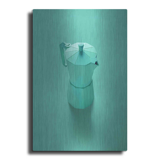 Luxe Metal Art 'Green Dreams' by Robert Farkas, Metal Wall Art