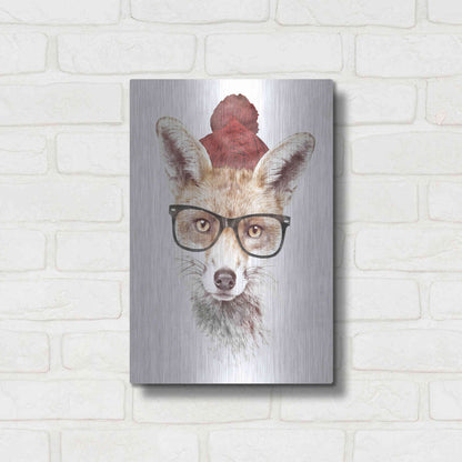 Luxe Metal Art 'It’s Pretty Cold Outside' by Robert Farkas, Metal Wall Art,12x16