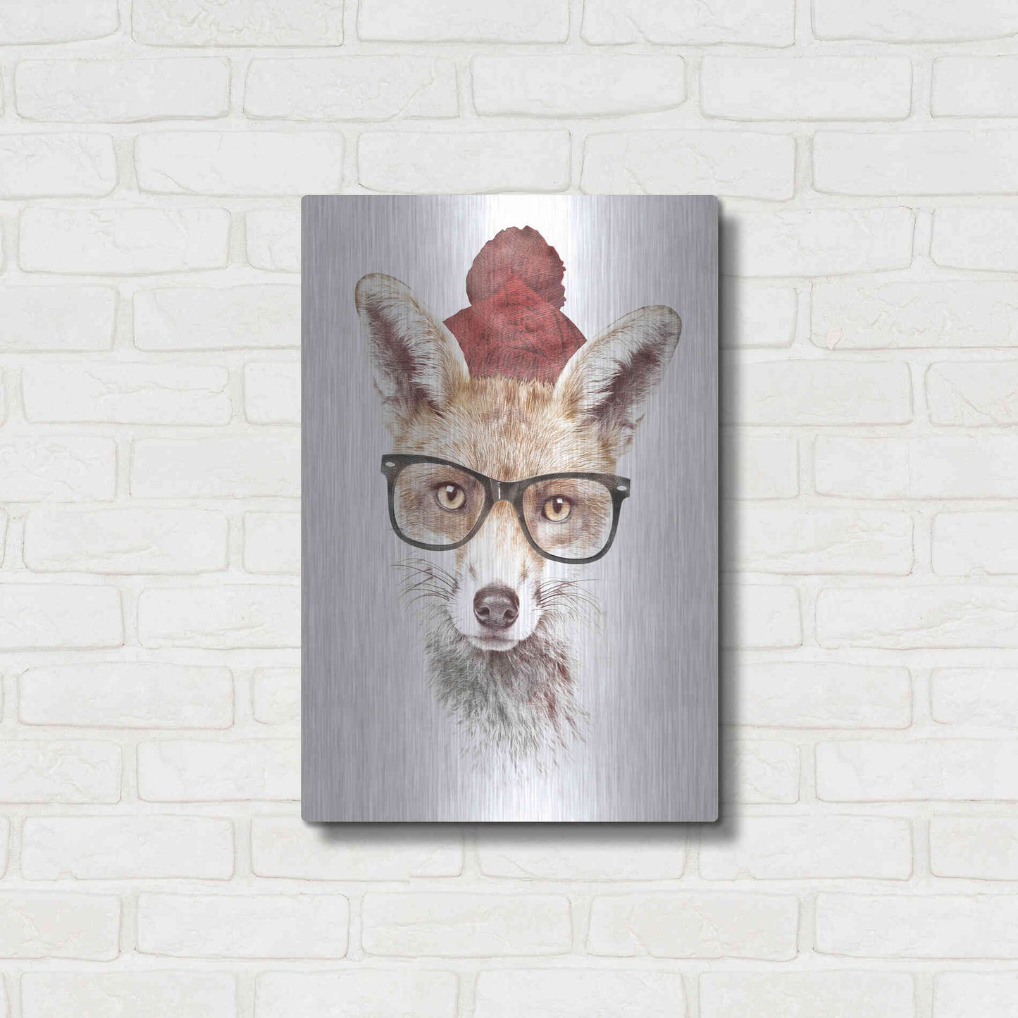 Luxe Metal Art 'It’s Pretty Cold Outside' by Robert Farkas, Metal Wall Art,16x24