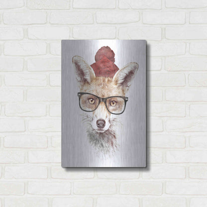 Luxe Metal Art 'It’s Pretty Cold Outside' by Robert Farkas, Metal Wall Art,16x24