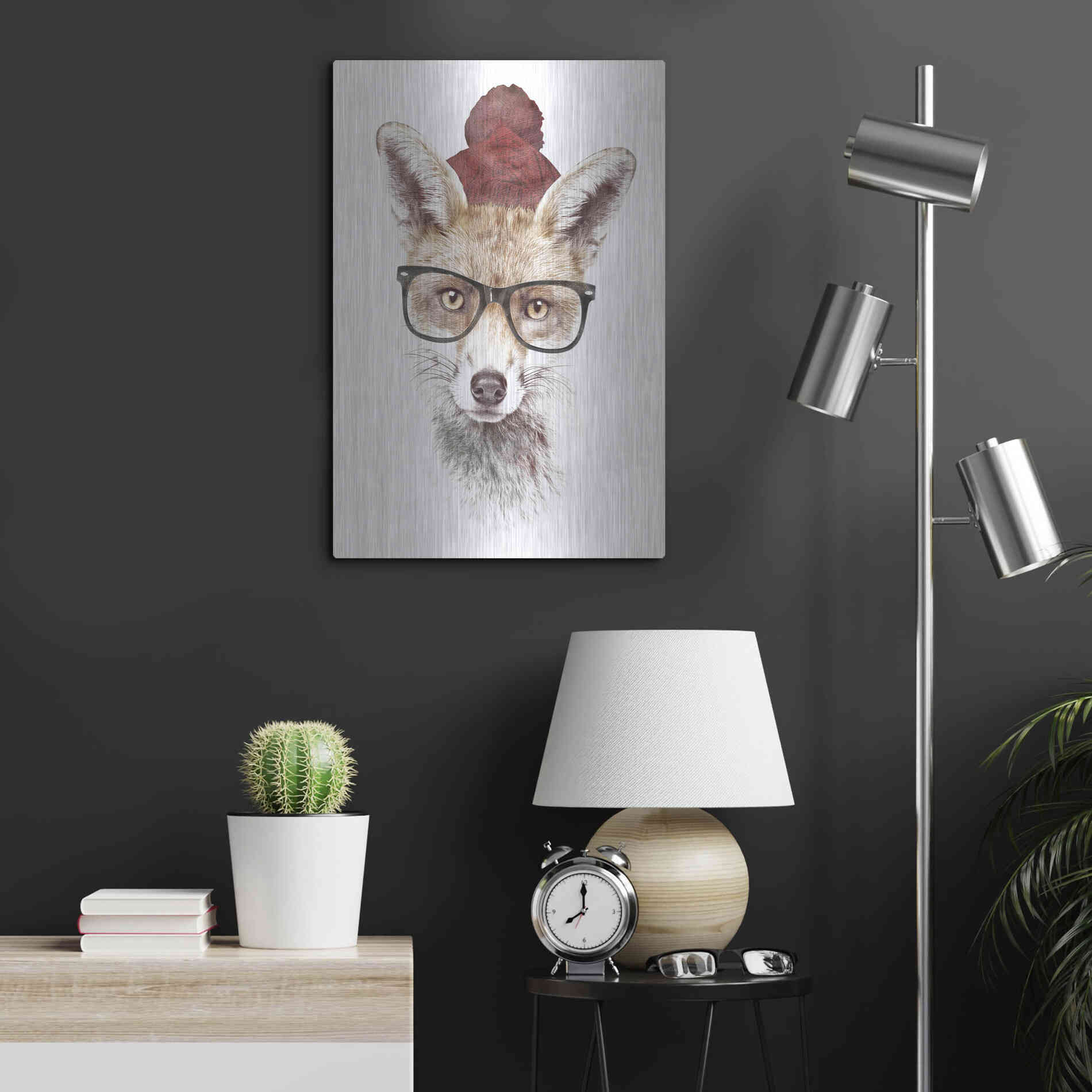 Luxe Metal Art 'It’s Pretty Cold Outside' by Robert Farkas, Metal Wall Art,16x24