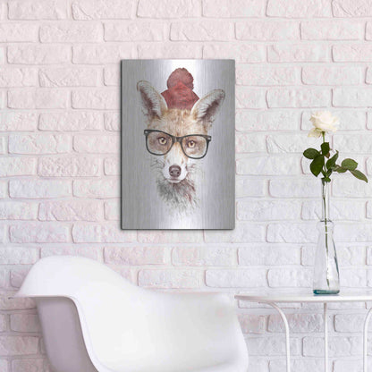 Luxe Metal Art 'It’s Pretty Cold Outside' by Robert Farkas, Metal Wall Art,16x24