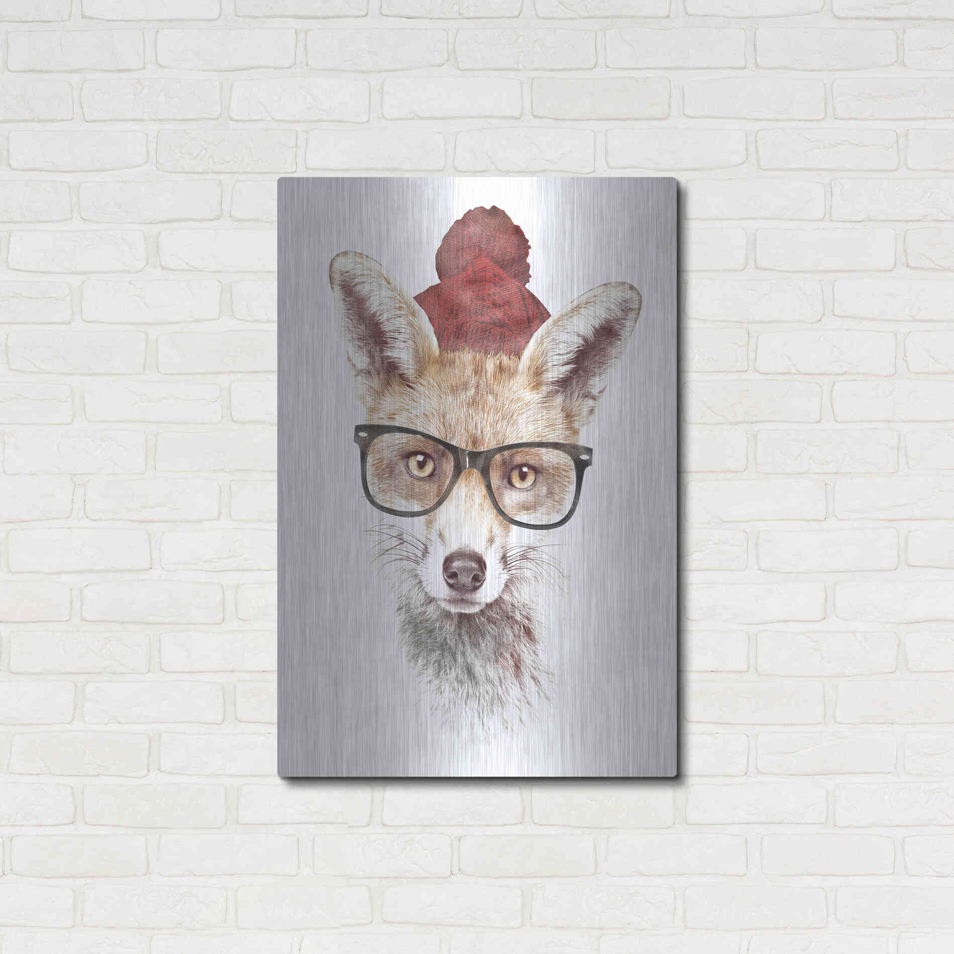 Luxe Metal Art 'It’s Pretty Cold Outside' by Robert Farkas, Metal Wall Art,24x36