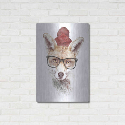 Luxe Metal Art 'It’s Pretty Cold Outside' by Robert Farkas, Metal Wall Art,24x36