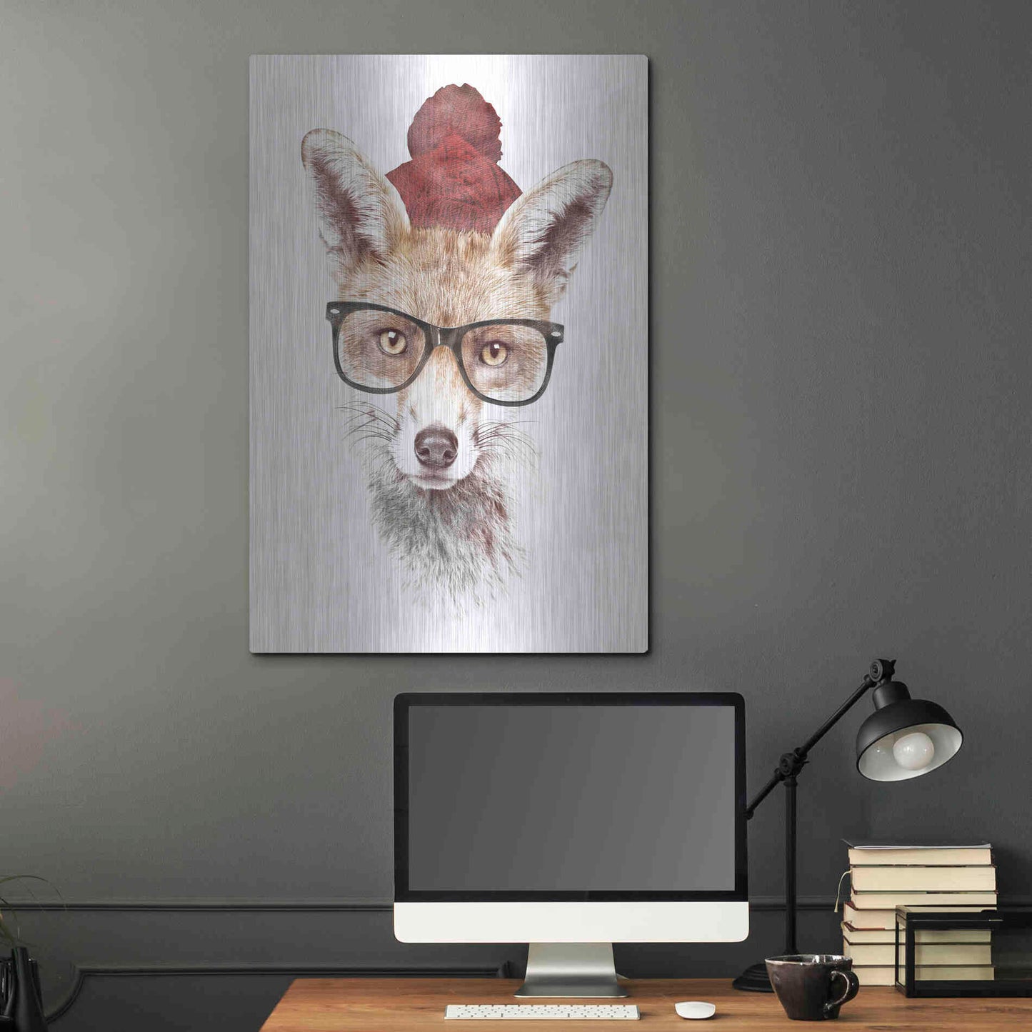 Luxe Metal Art 'It’s Pretty Cold Outside' by Robert Farkas, Metal Wall Art,24x36