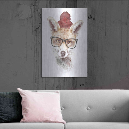 Luxe Metal Art 'It’s Pretty Cold Outside' by Robert Farkas, Metal Wall Art,24x36