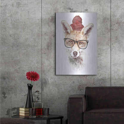 Luxe Metal Art 'It’s Pretty Cold Outside' by Robert Farkas, Metal Wall Art,24x36
