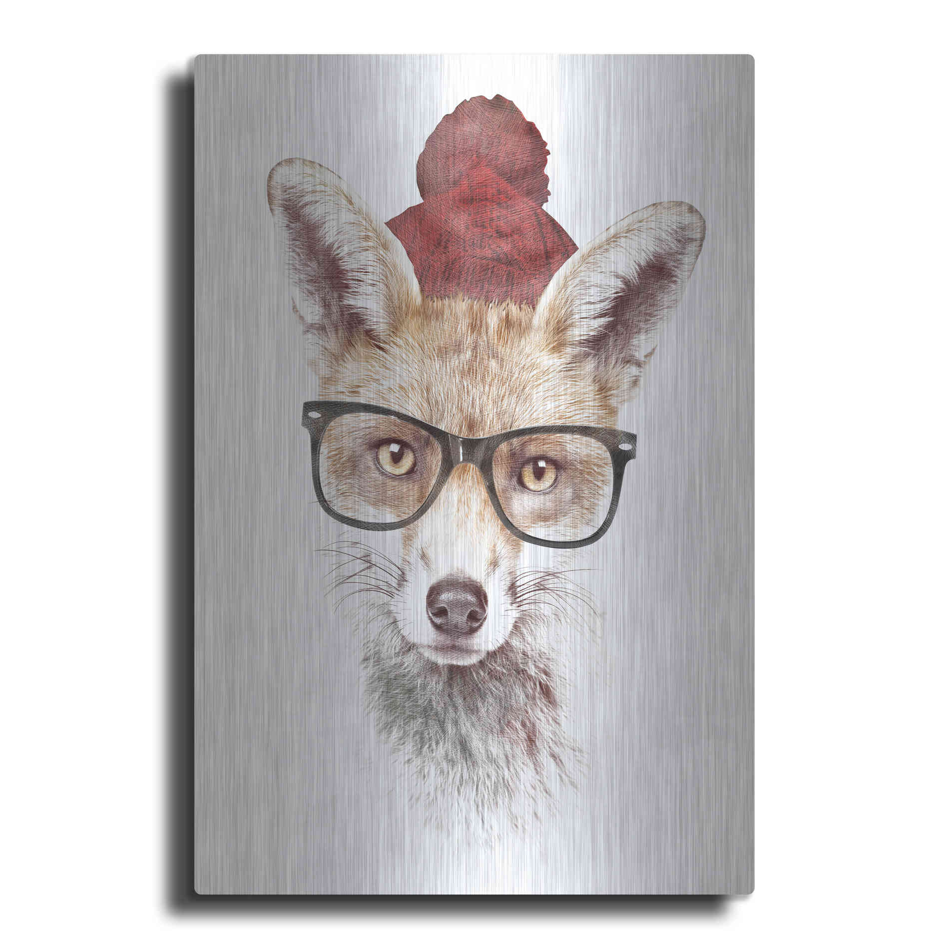 Luxe Metal Art 'It’s Pretty Cold Outside' by Robert Farkas, Metal Wall Art