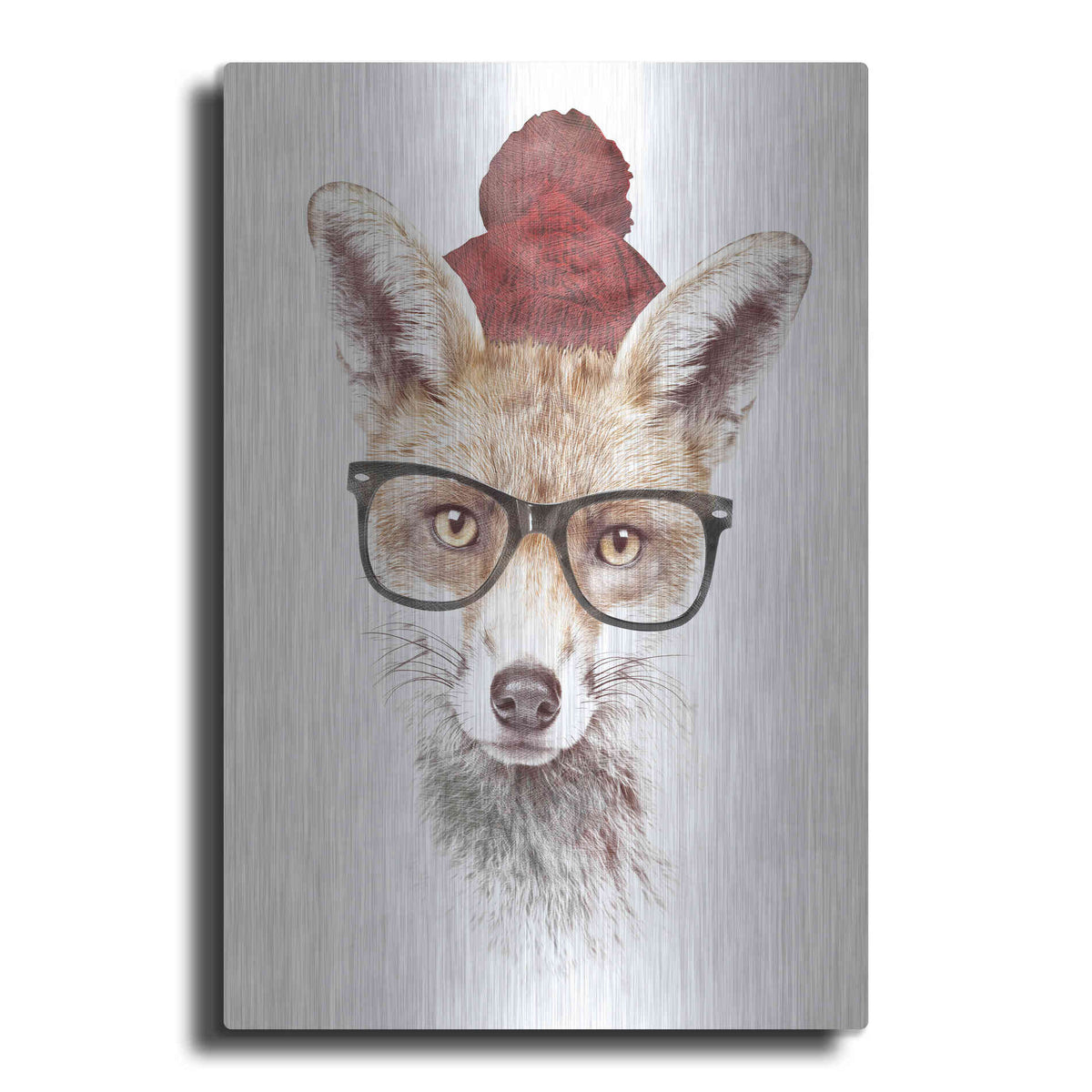 Luxe Metal Art 'It’s Pretty Cold Outside' by Robert Farkas, Metal Wall Art